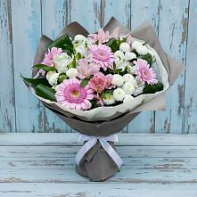 Букет цветов из:  Герберы, Альстромерии и Хризантемы в Джерокае