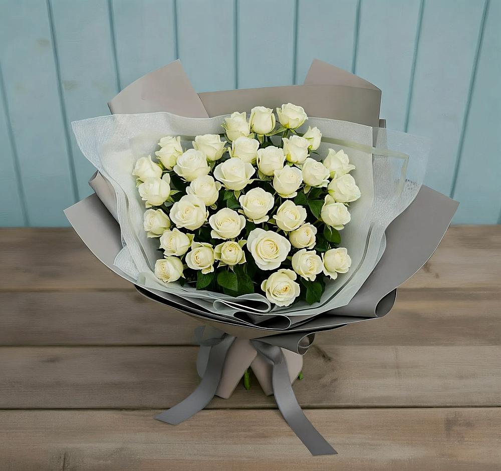 Букет Белоснежная нежность в Джерокае