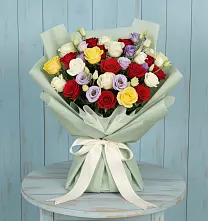 Букет цветов из:  Розы #REPLACE_PRED# Джерокае