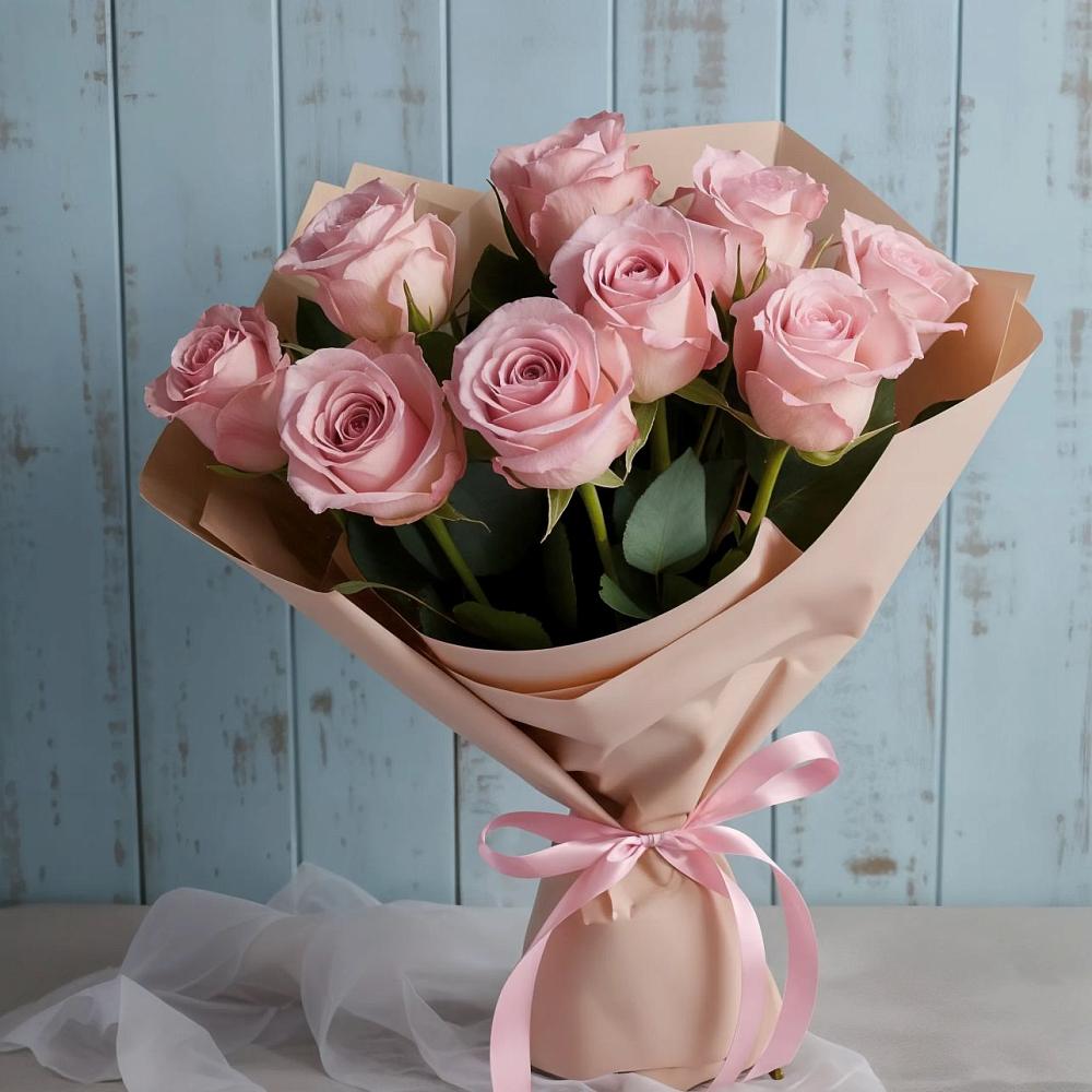 Букет цветов из: Розы в Джерокае