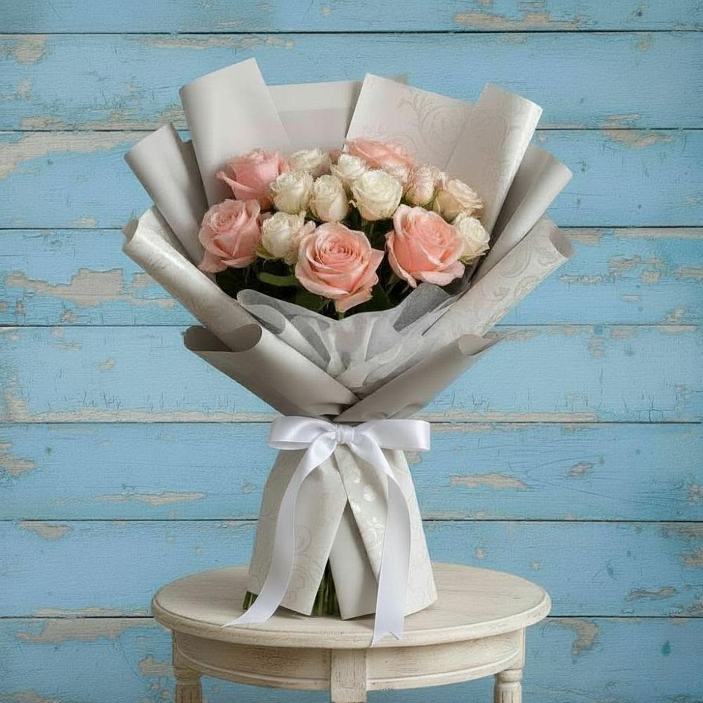 Букет цветов из: Розы в Джерокае