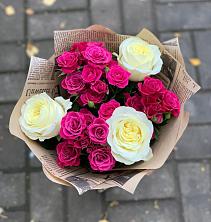 Букет цветов из:  Розы в Джерокае