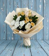 Букет цветов из:  Розы и Хризантемы в Джерокае