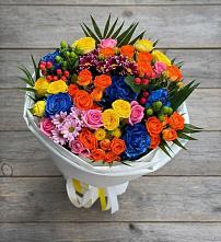 Букет цветов из:  Розы и Хризантемы в Джерокае