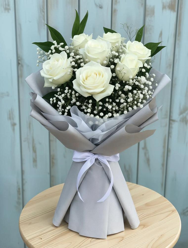 Букет цветов из: Розы в Джерокае