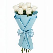 Букет 7 белых роз Проуд #REPLACE_PRED# Джерокае