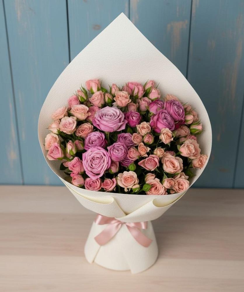 Букет цветов из: Розы в Джерокае