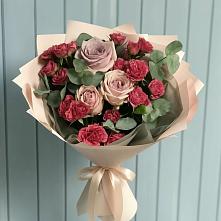 Букет цветов из:  Гвоздики и Розы #REPLACE_PRED# Джерокае